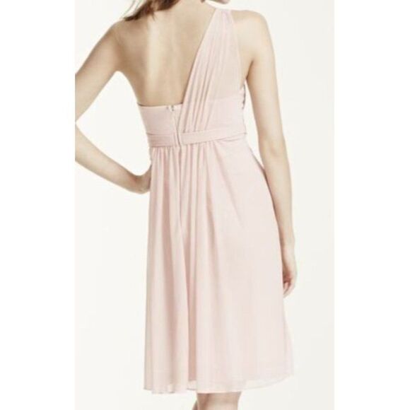 David's Bridal F15607 Bellini Knee Length Bridesmaid Prom Dress Women's Size 6 - Picture 6 of 6